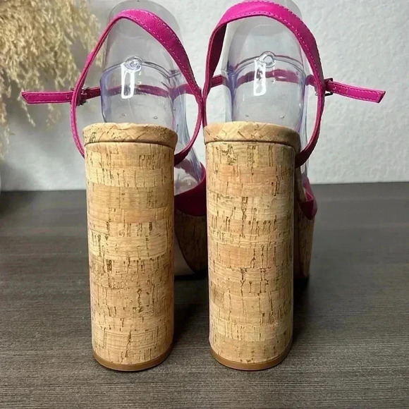 Schutz Glayce Leather Platform Sandals - Picture 4 of 12